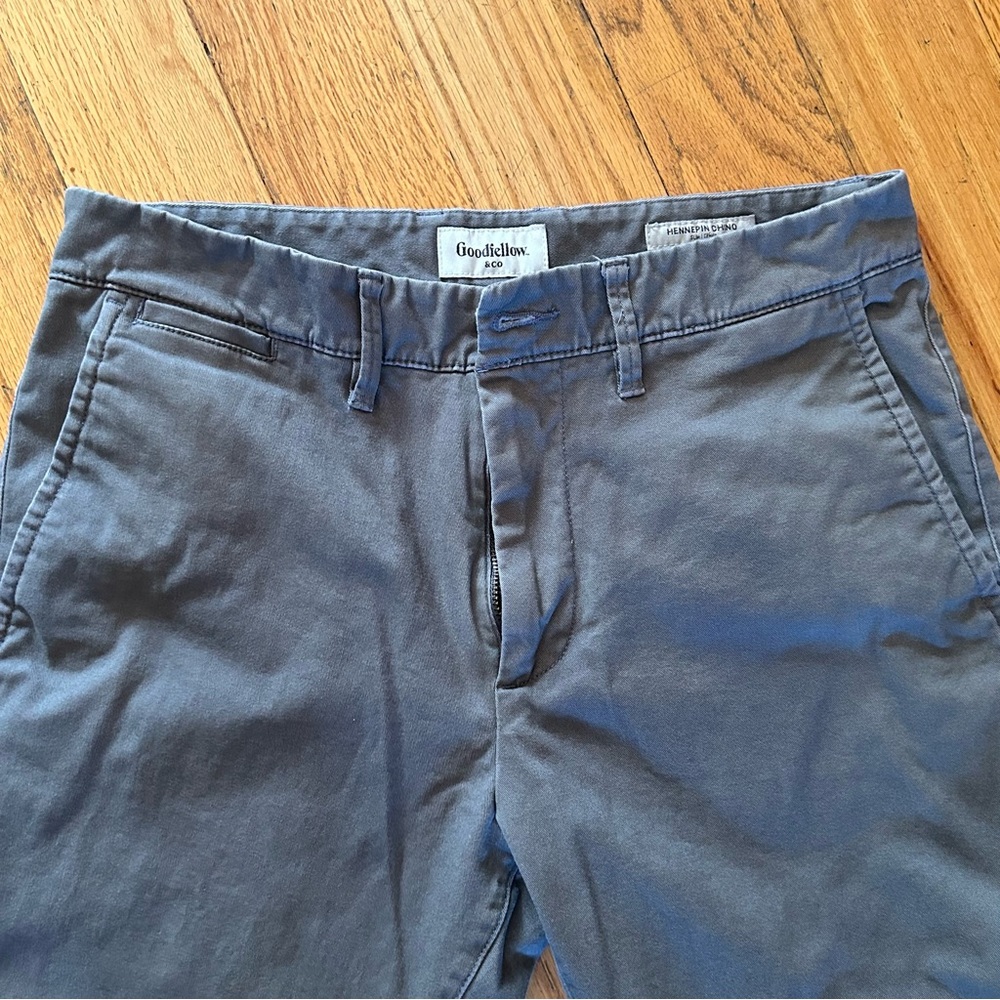 Goodfellow & Co Hennepin Slim Chino Gray size 30W x 32L